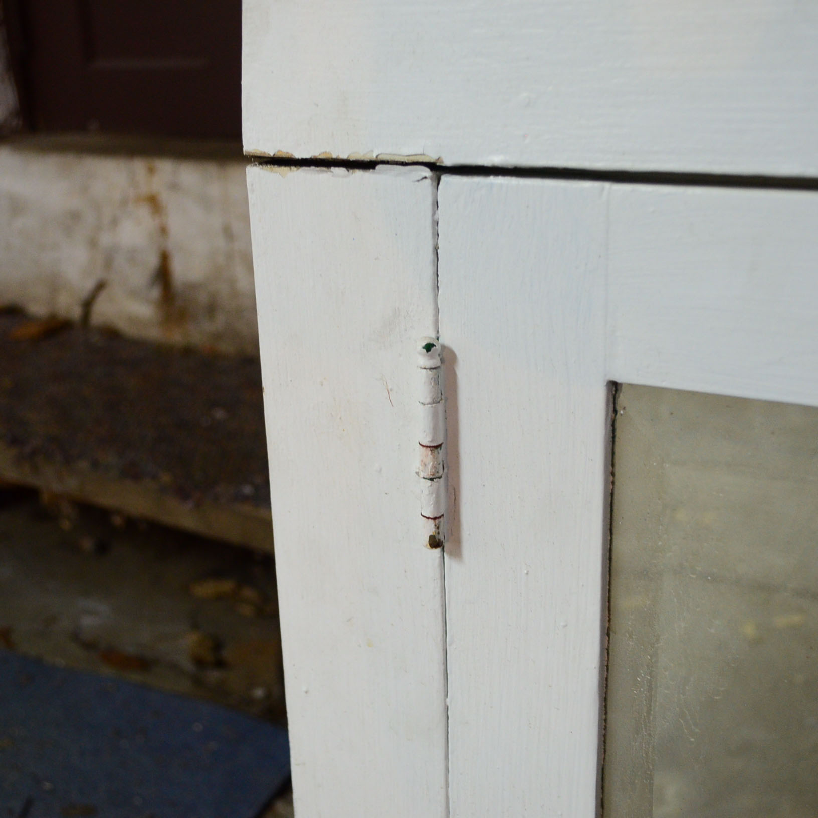Painted White Wooden Medicine Cabinet