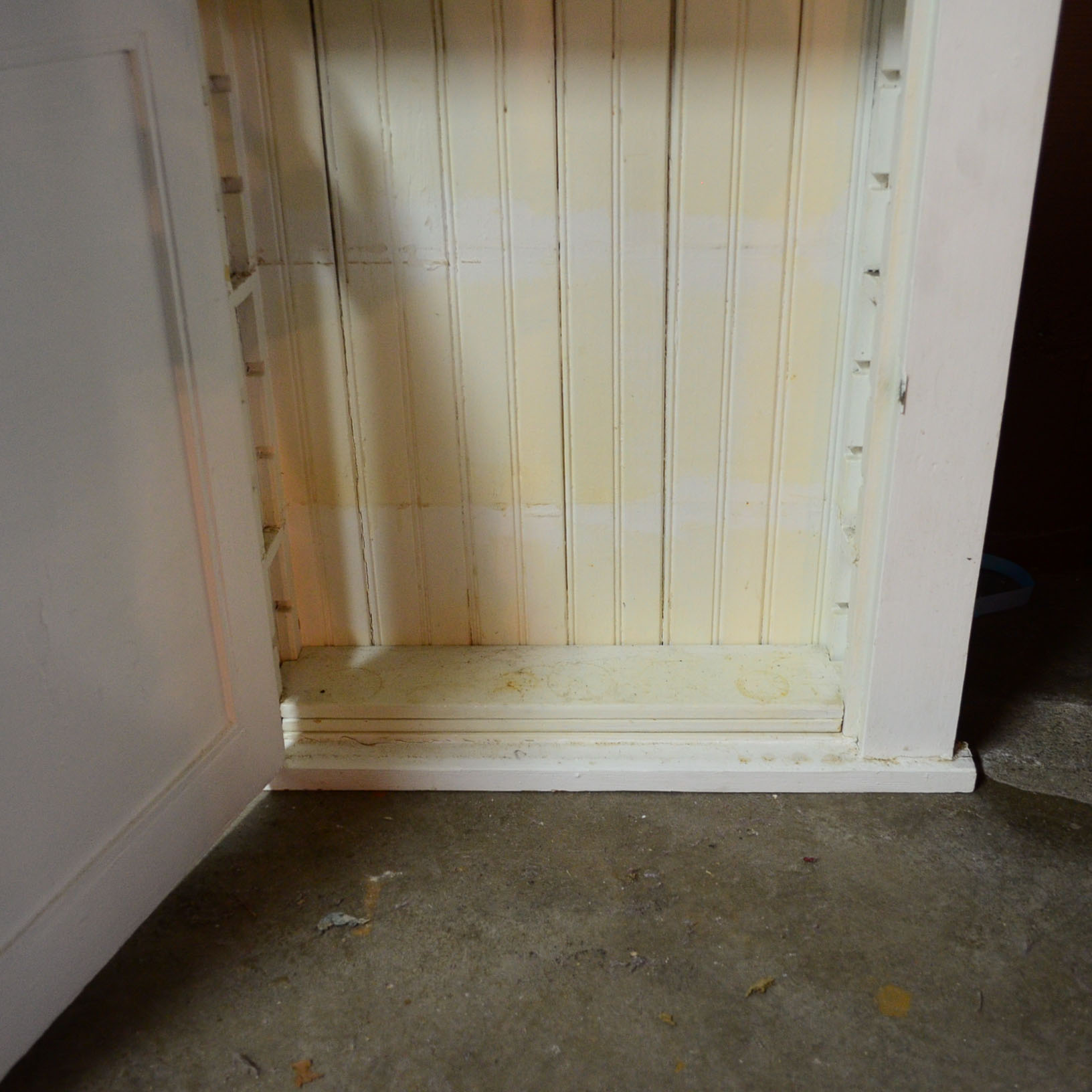 Painted White Wooden Medicine Cabinet