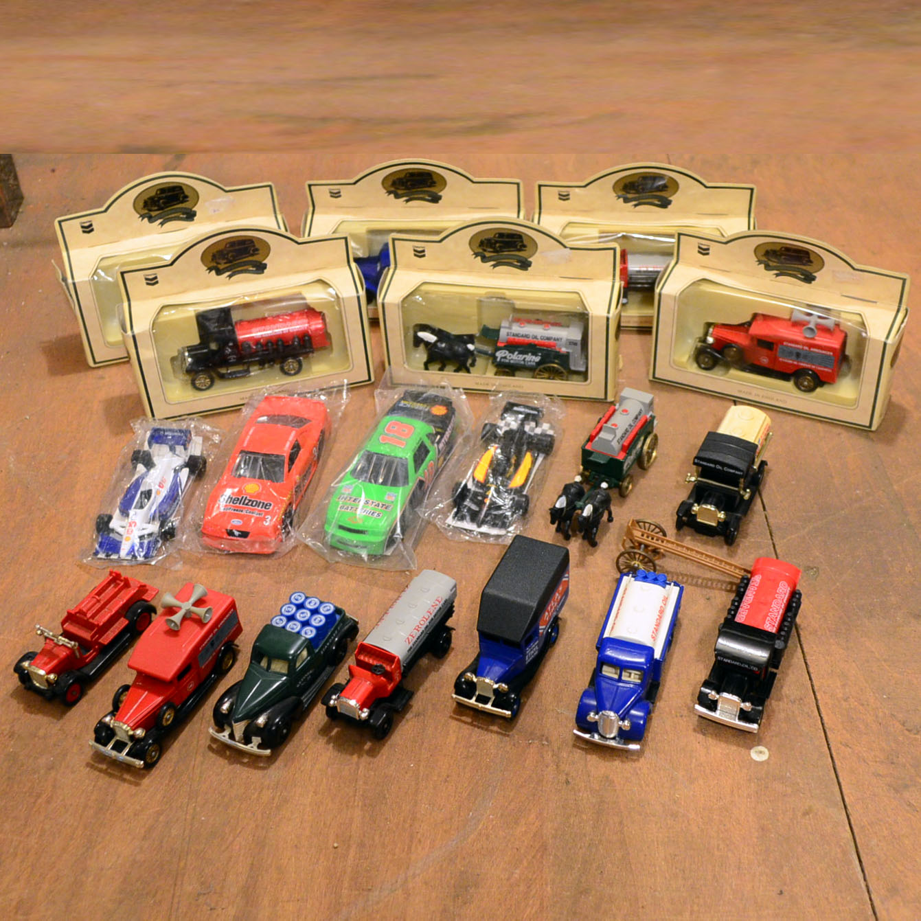 Collection Of Standard Oil Die-Cast Replica Cars Made in England