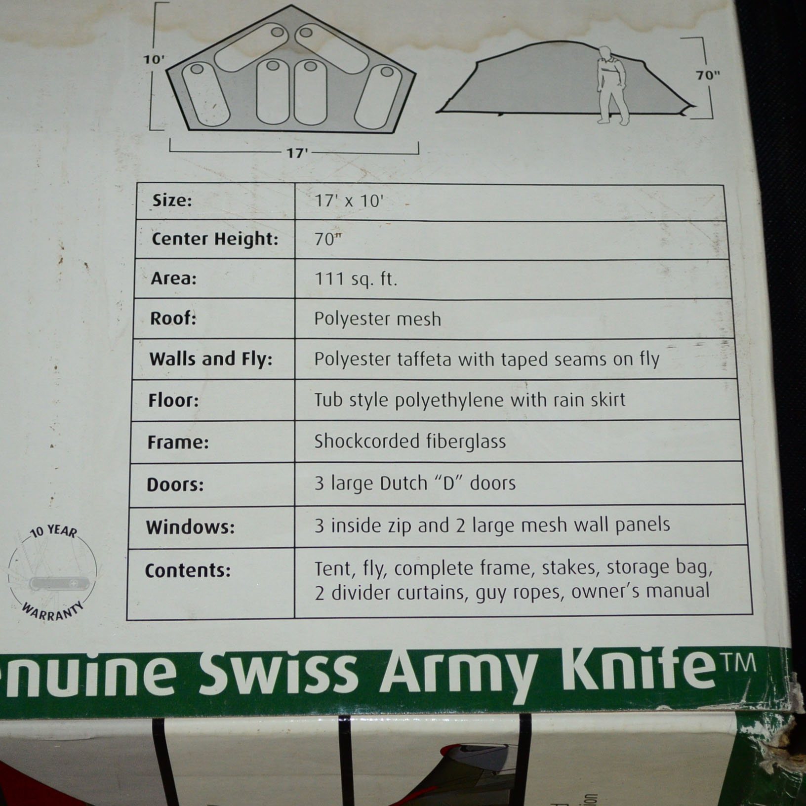 Swiss Gear "Chateau" Six Person Pentagonal Dome Tent