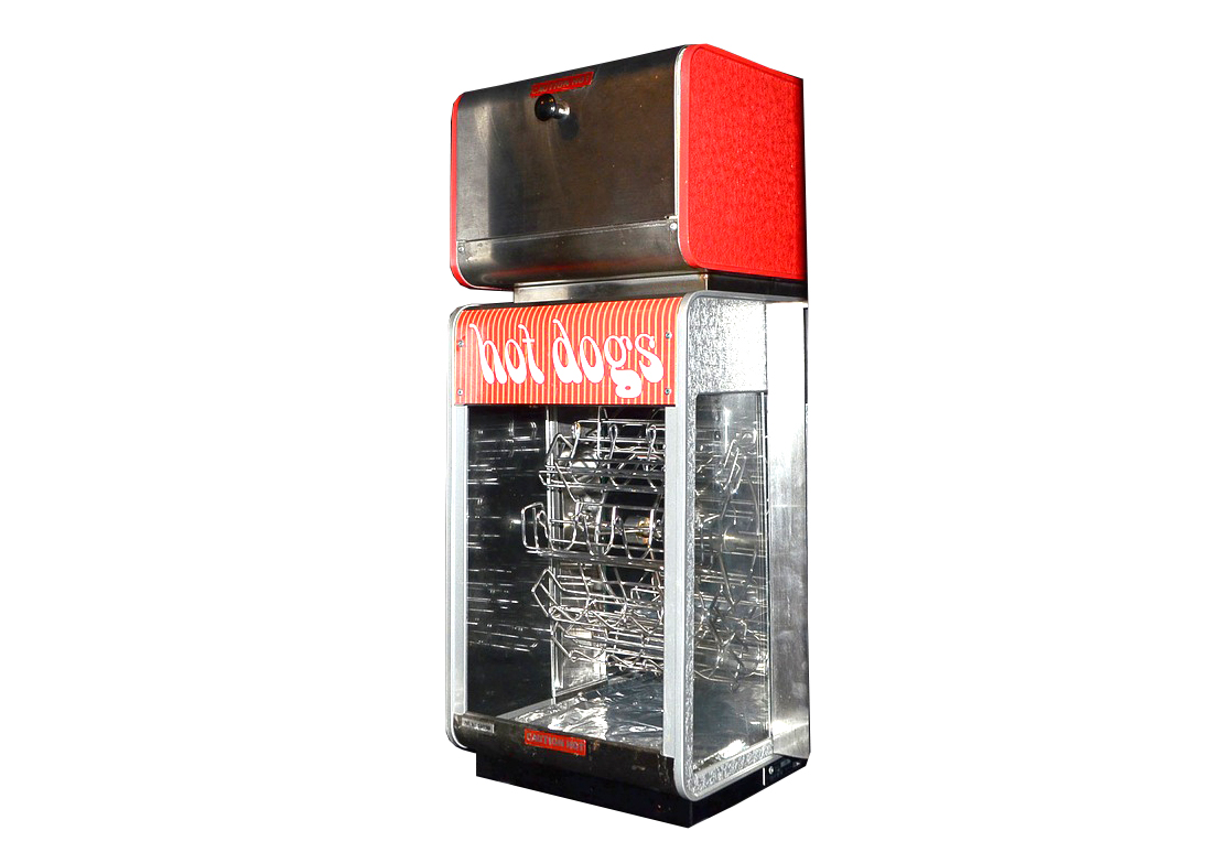 Vintage Star Hot Dog Rotisserie Carousel and Bun Warmer