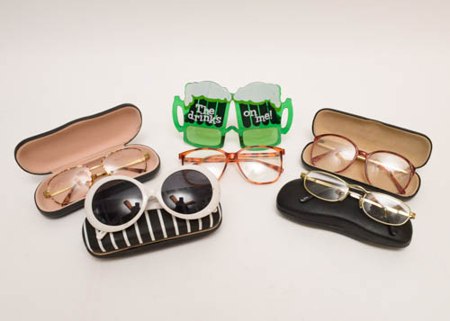 Collection of Glasses and Cases