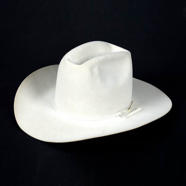 Resistol 10X Beaver Felt "Cattleman" Cowboy Hat in Natural with Personal Inscription from Ben Johnson