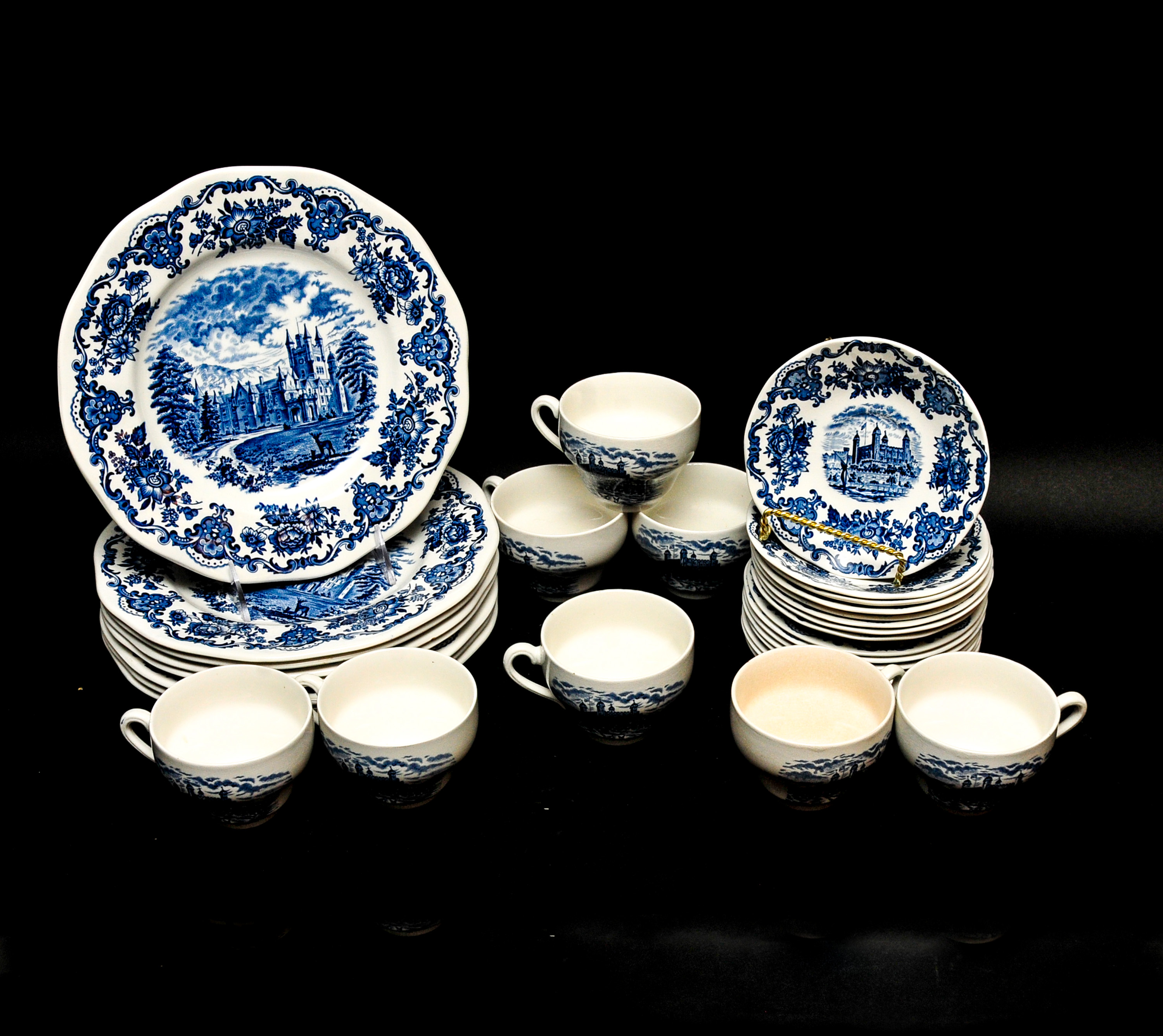 Set of "Royal Homes of Britain" Enoch Wedgwood Tunstall Ltd China