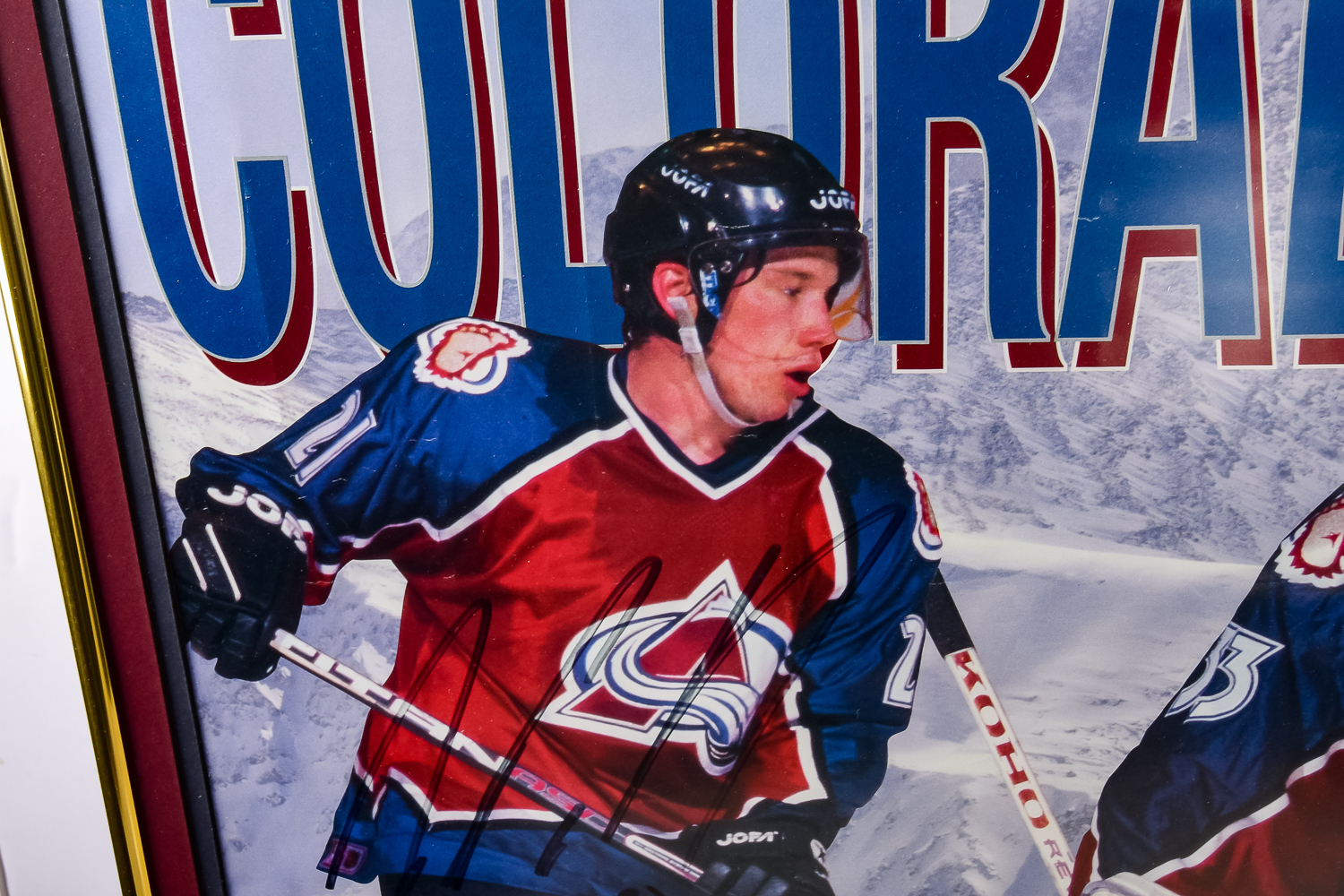 Signed 1996 Stanley Cup Colorado Avalanche Poster