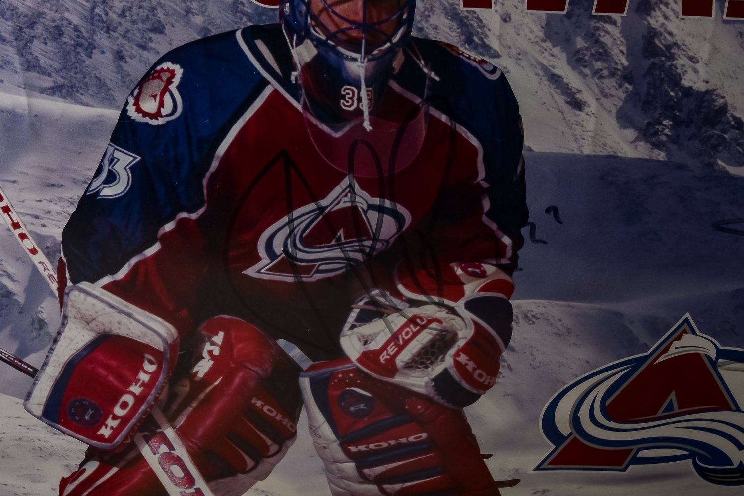 Signed 1996 Stanley Cup Colorado Avalanche Poster