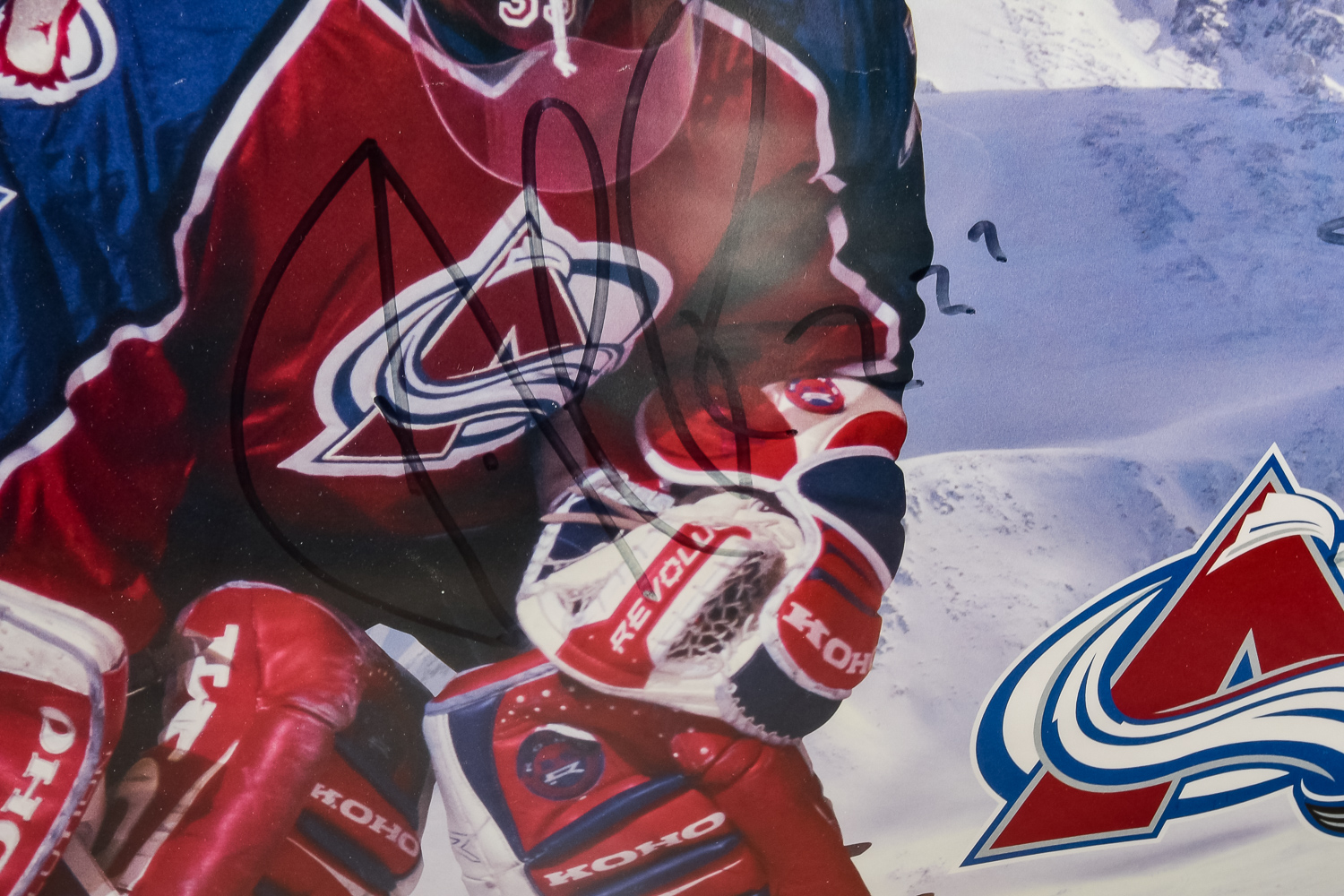 Signed 1996 Stanley Cup Colorado Avalanche Poster