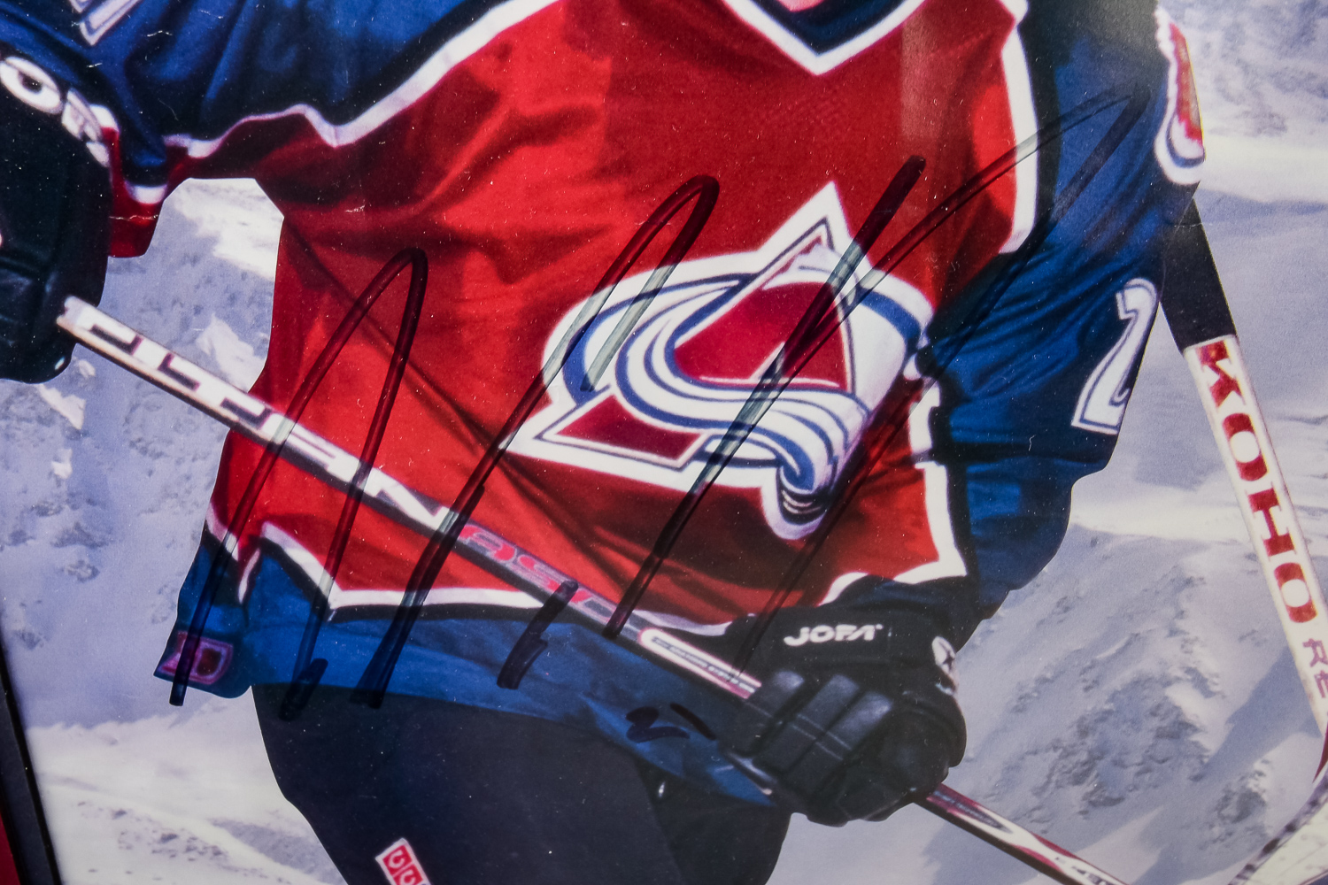 Signed 1996 Stanley Cup Colorado Avalanche Poster