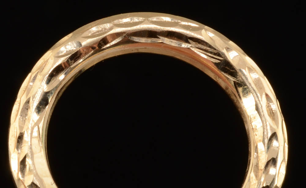 Pair of 14K Yellow Gold Hoop Earrings