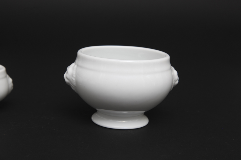 Grouping of White China Bowls