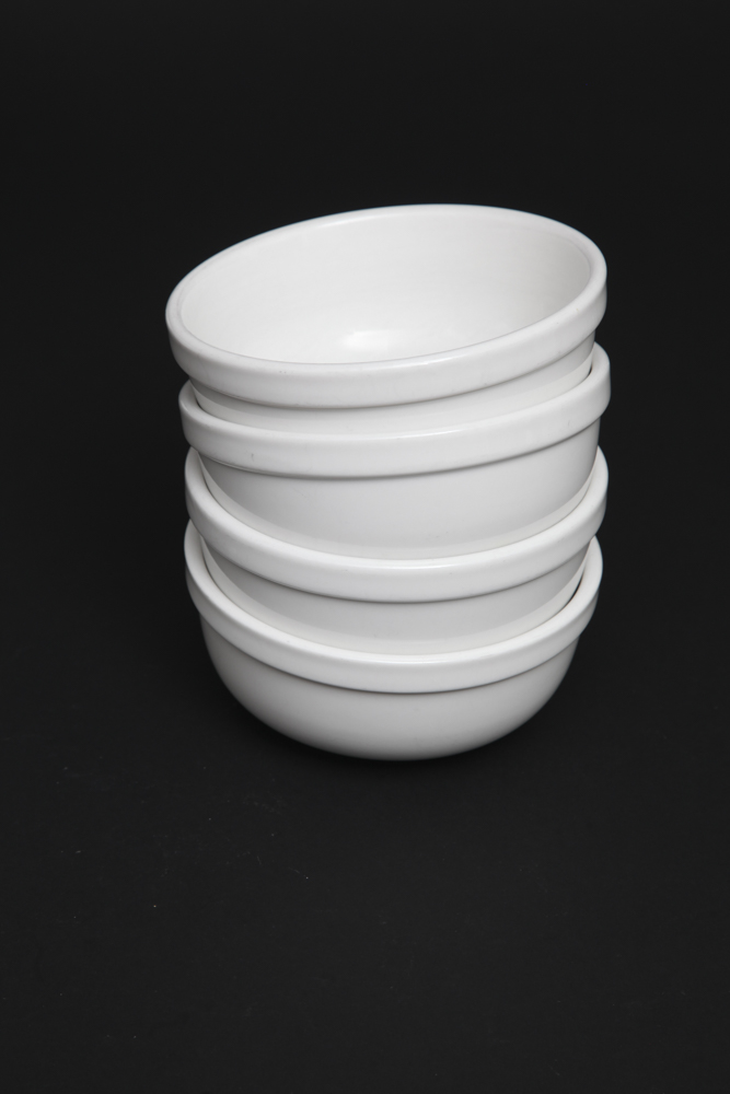Grouping of White China Bowls