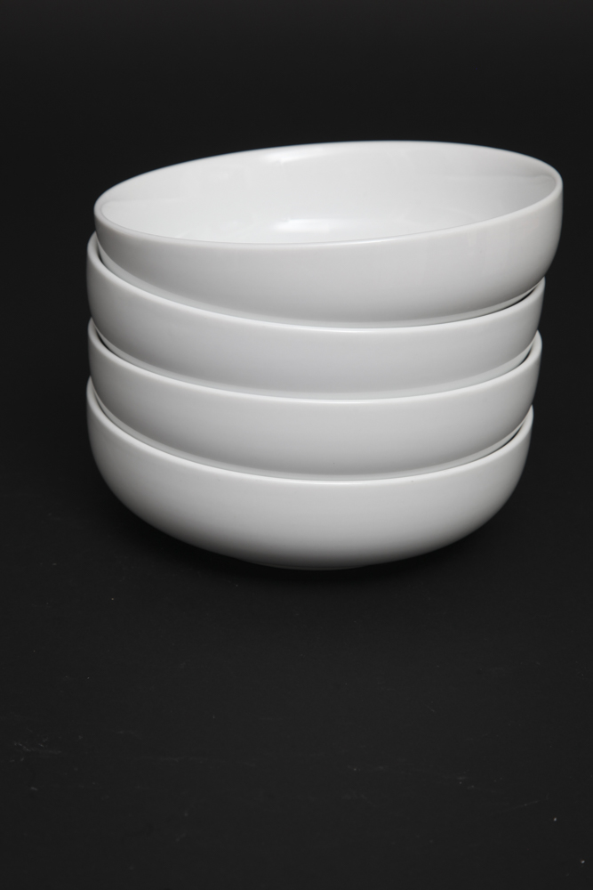 Grouping of White China Bowls