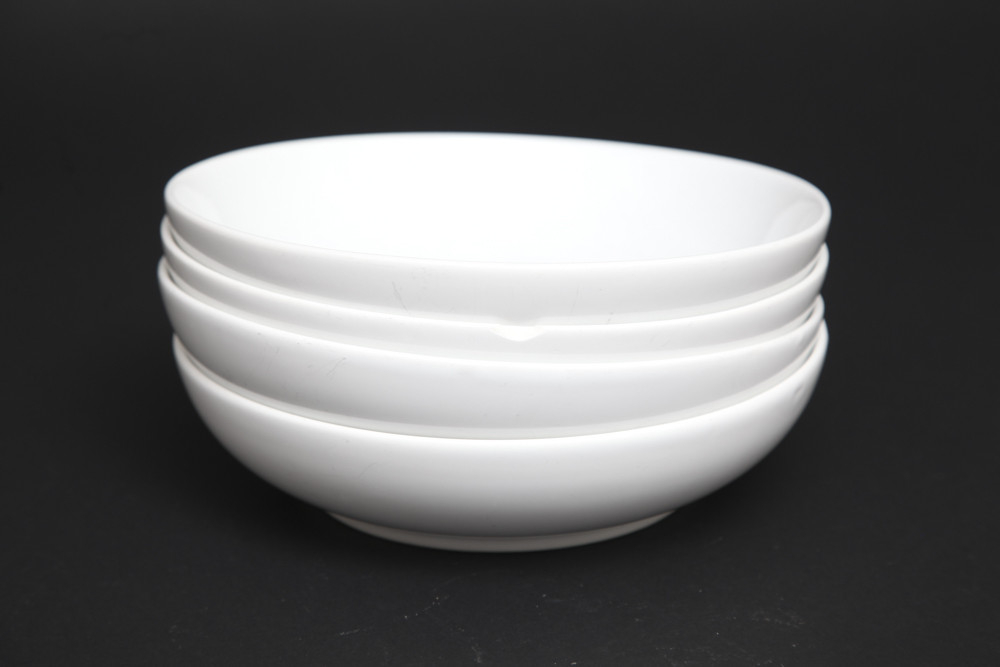 Grouping of White China Bowls