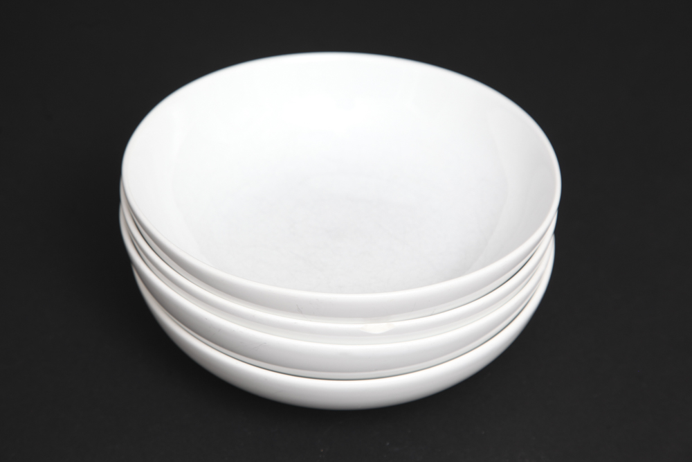 Grouping of White China Bowls