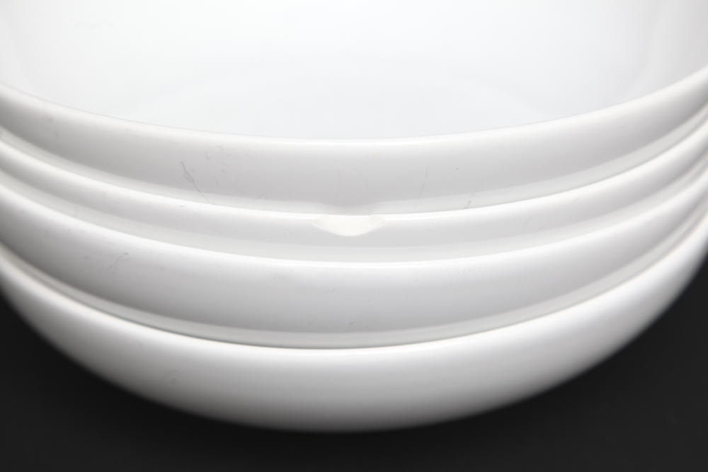 Grouping of White China Bowls