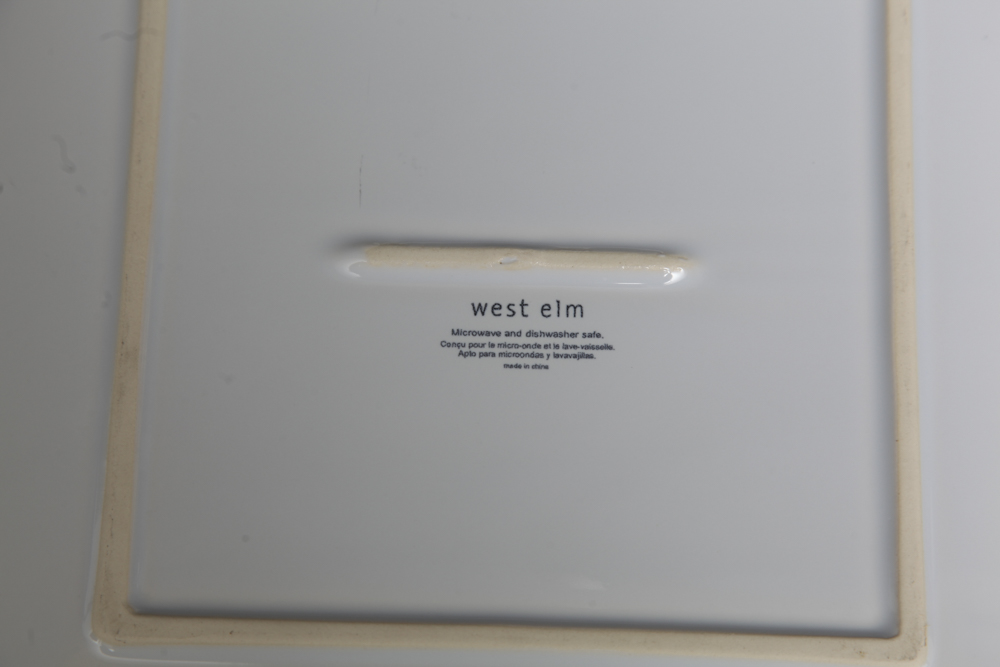 Set of White China Plates