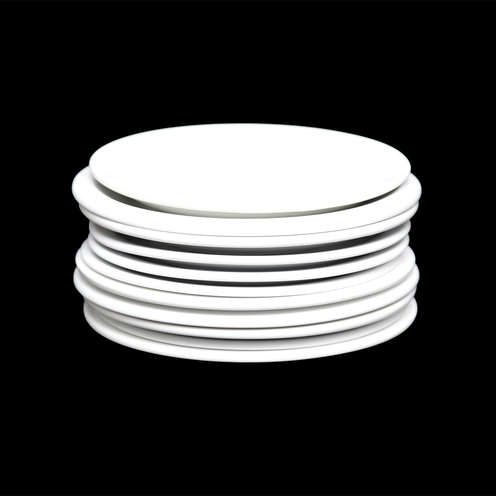 Assortment of White China Plates