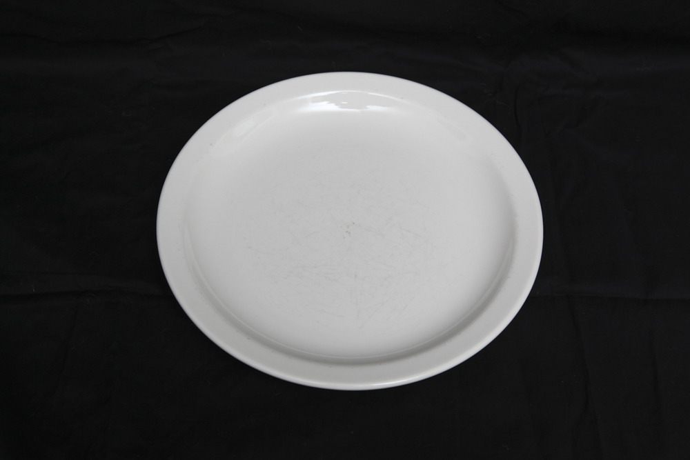 Assortment of White China Plates
