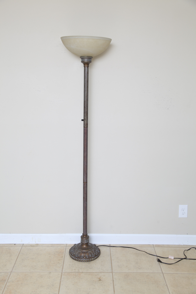 Copper Hued Floor Lamp