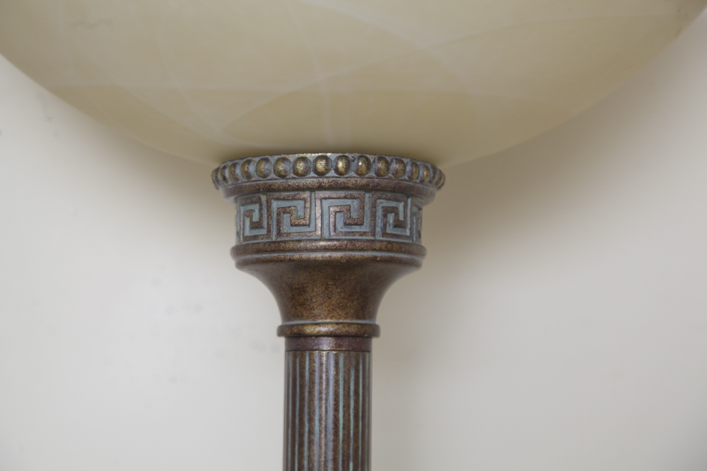 Copper Hued Floor Lamp