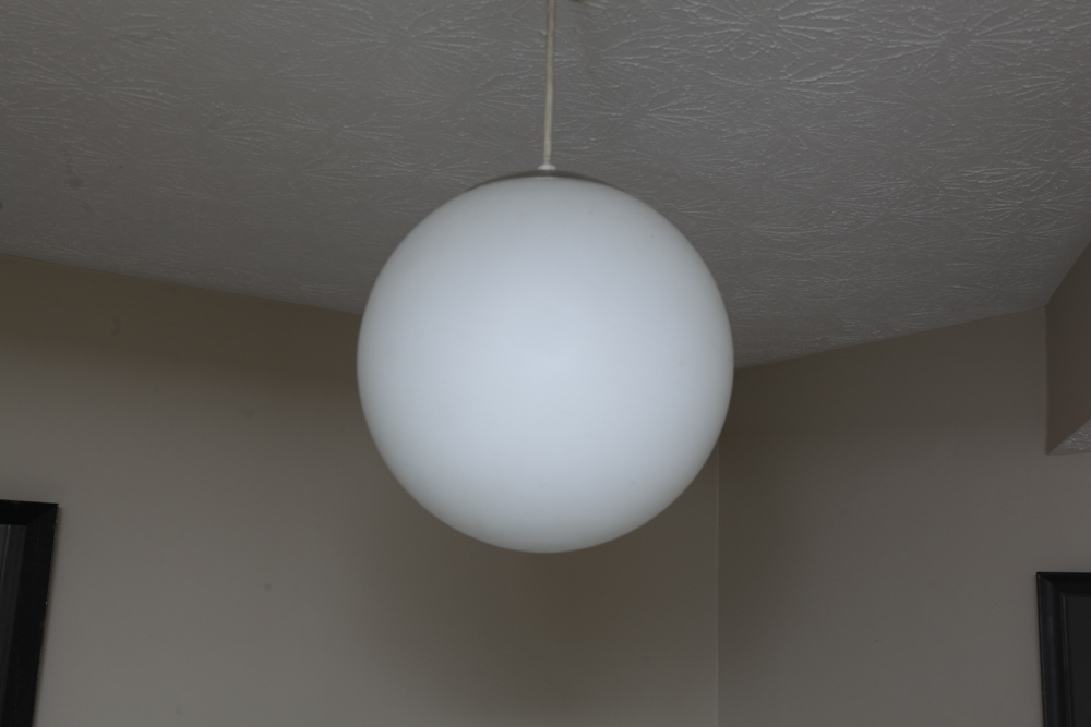 White Globe Pendant Light