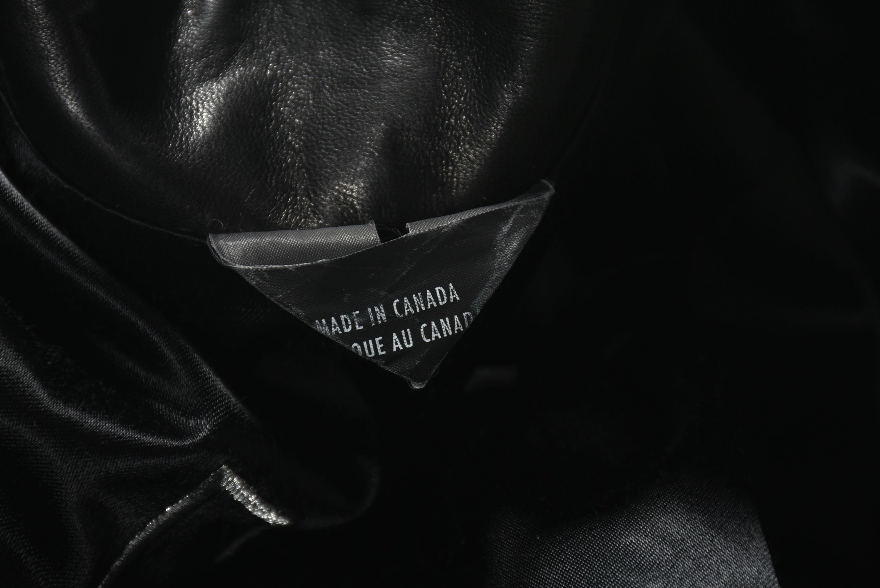 Peter Nygard Black Calfskin Leather Coat