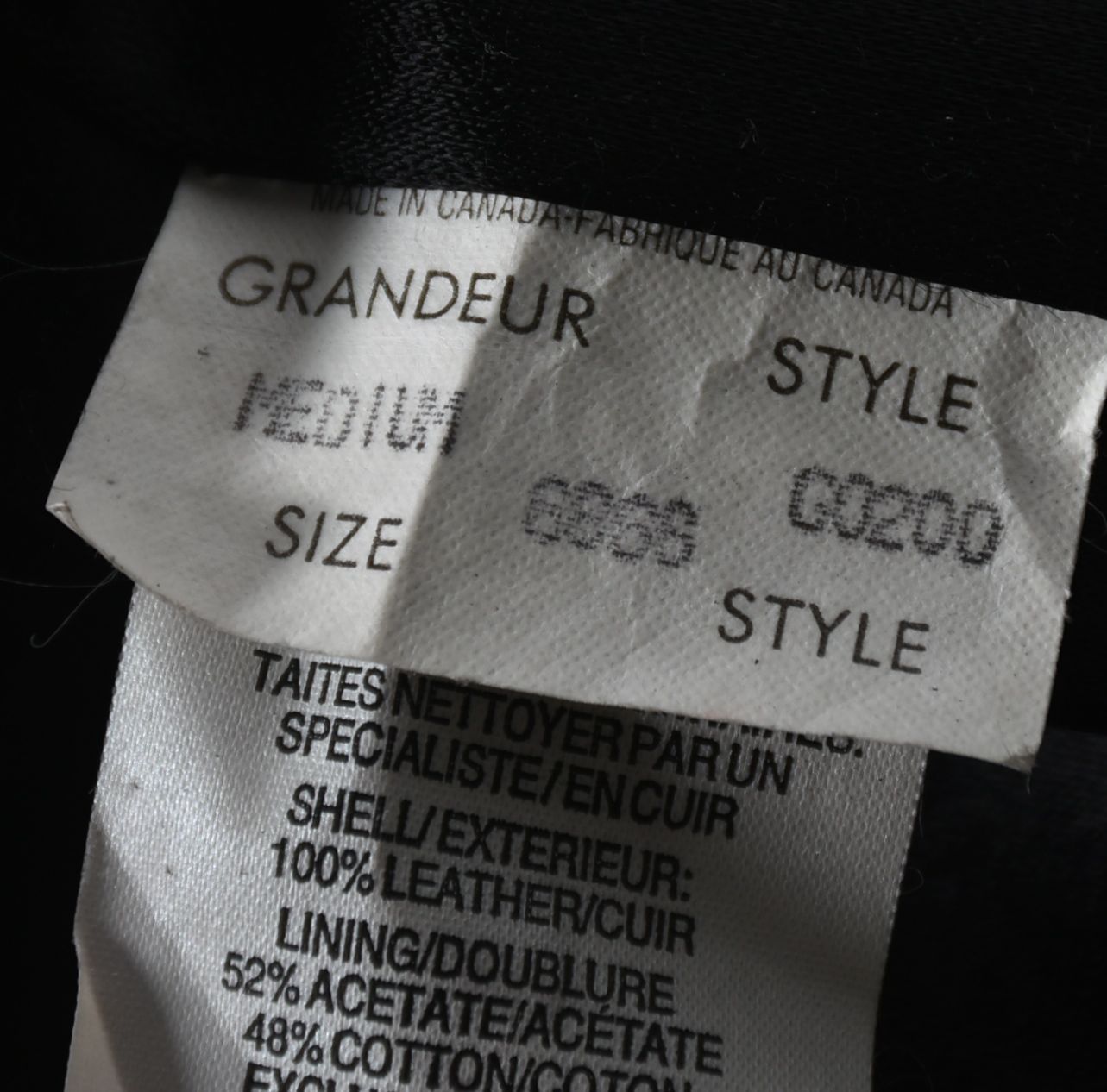 Peter Nygard Black Calfskin Leather Coat