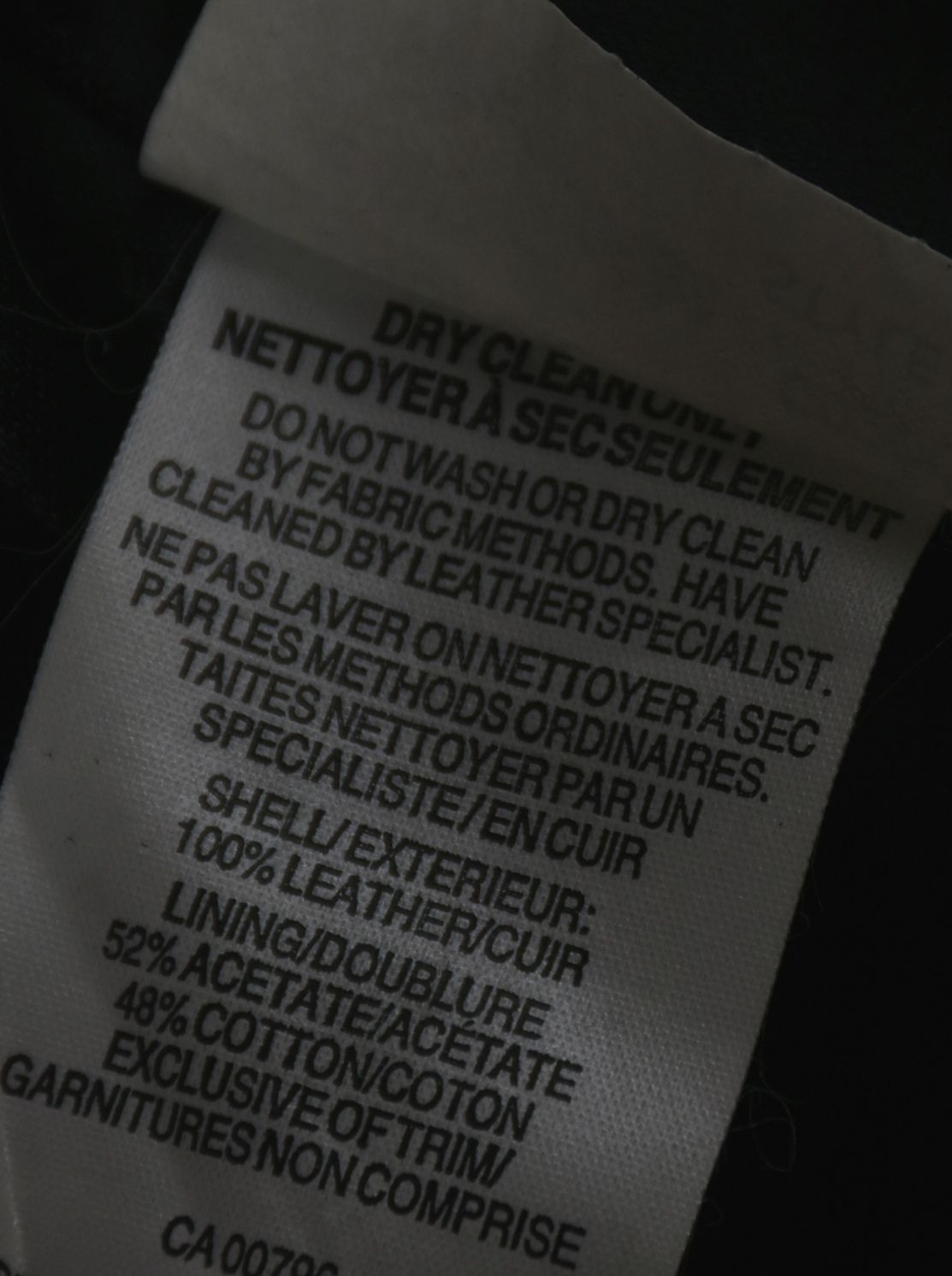 Peter Nygard Black Calfskin Leather Coat