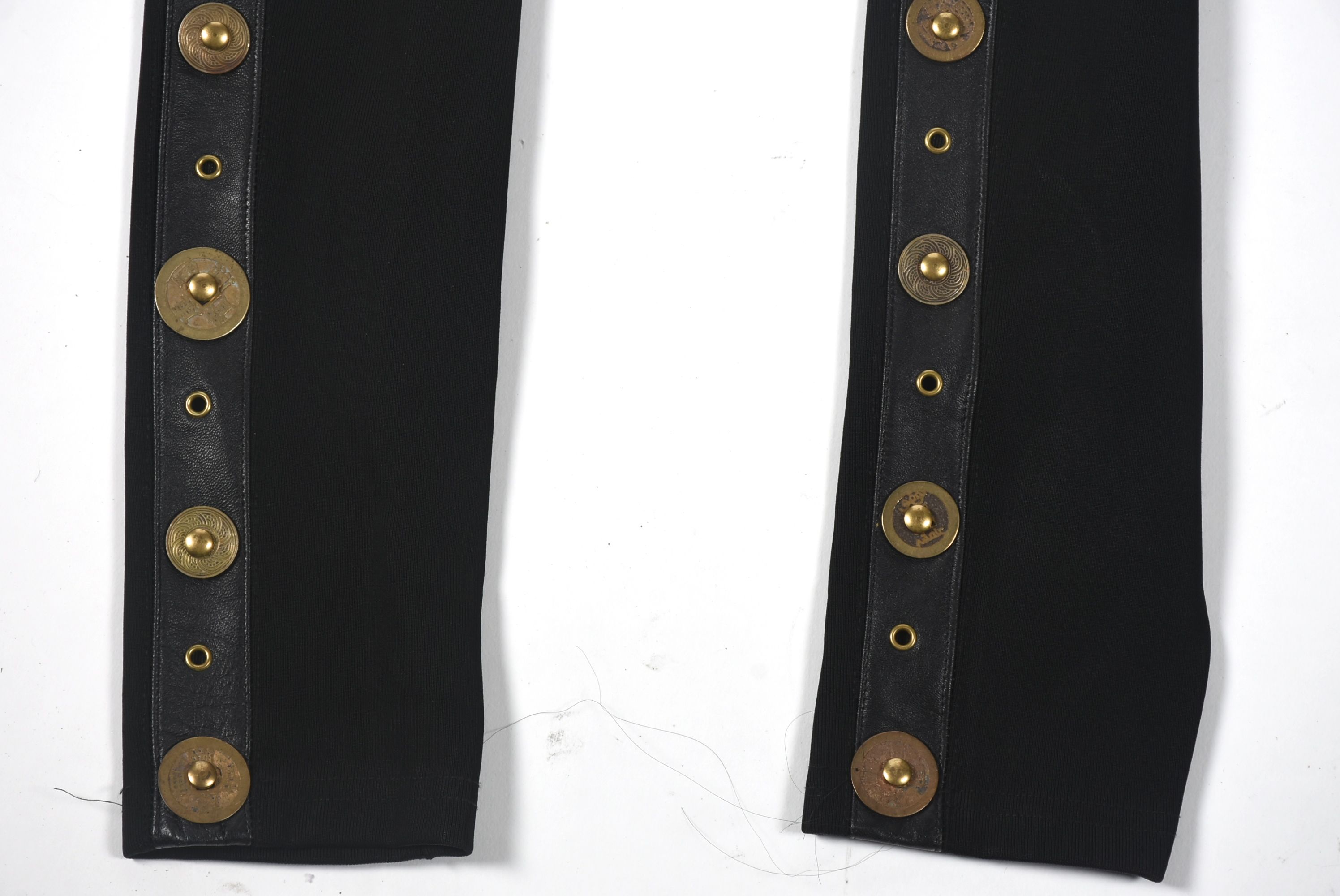 John Murrough Designer Embellished Black Pants