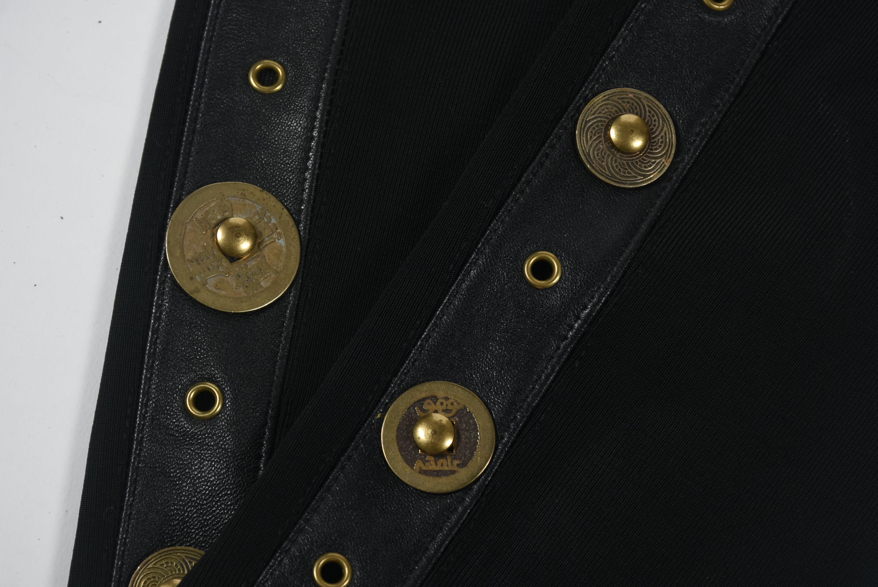 John Murrough Designer Embellished Black Pants