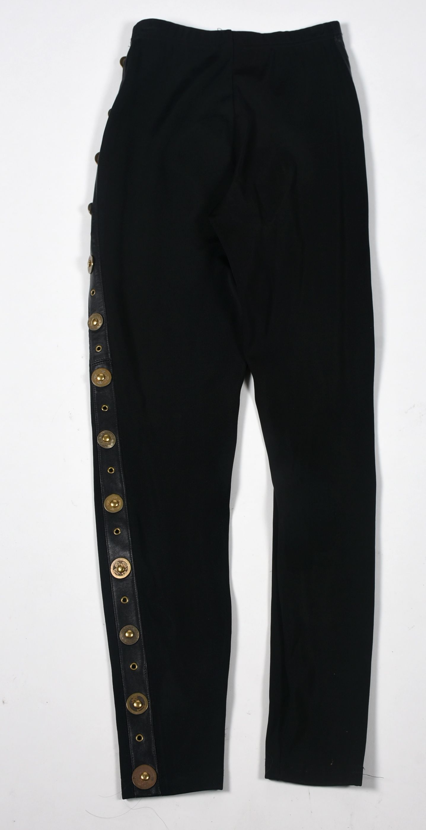 John Murrough Designer Embellished Black Pants