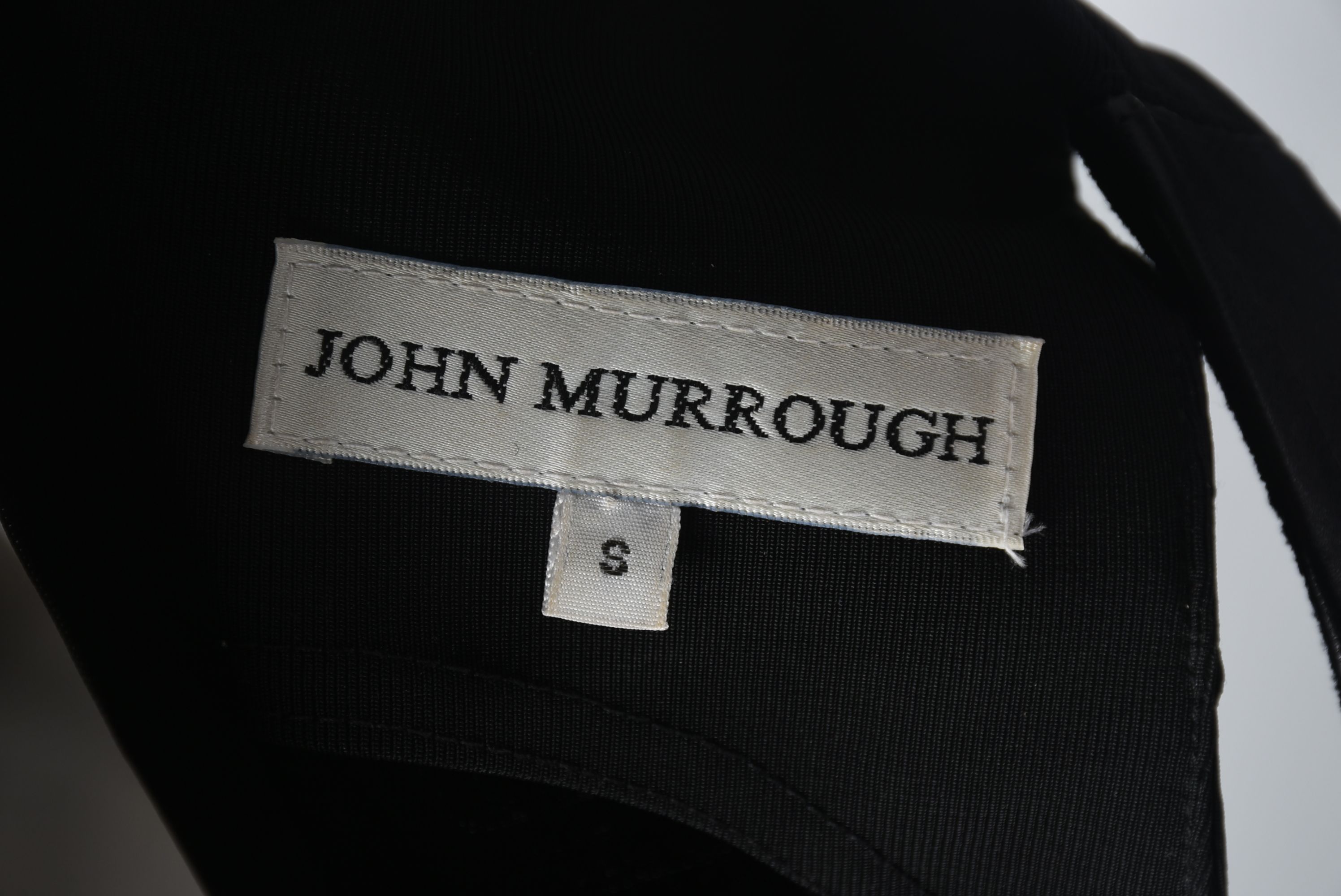 John Murrough Designer Embellished Black Pants