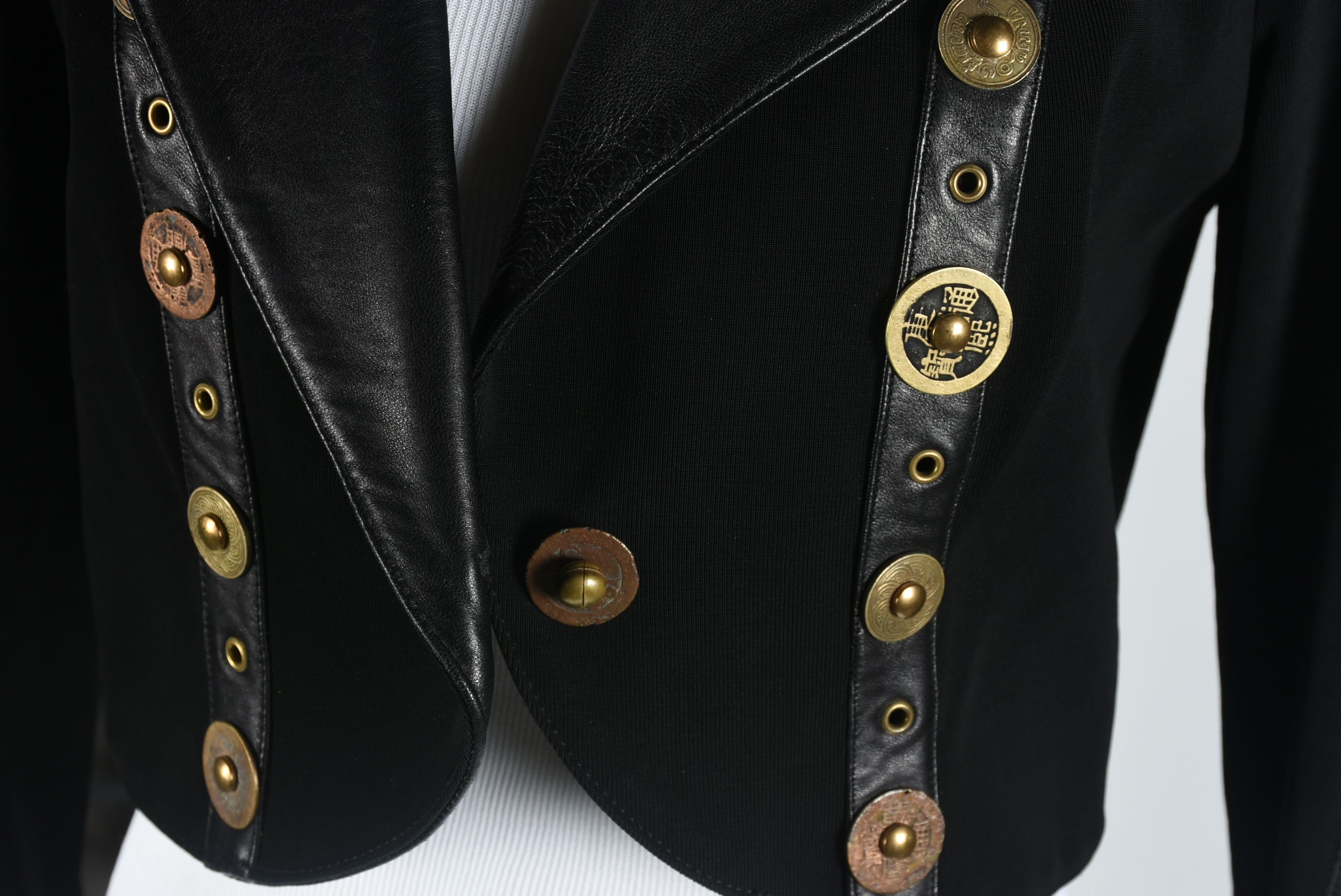 John Murrough Designer Embellished Black Pants