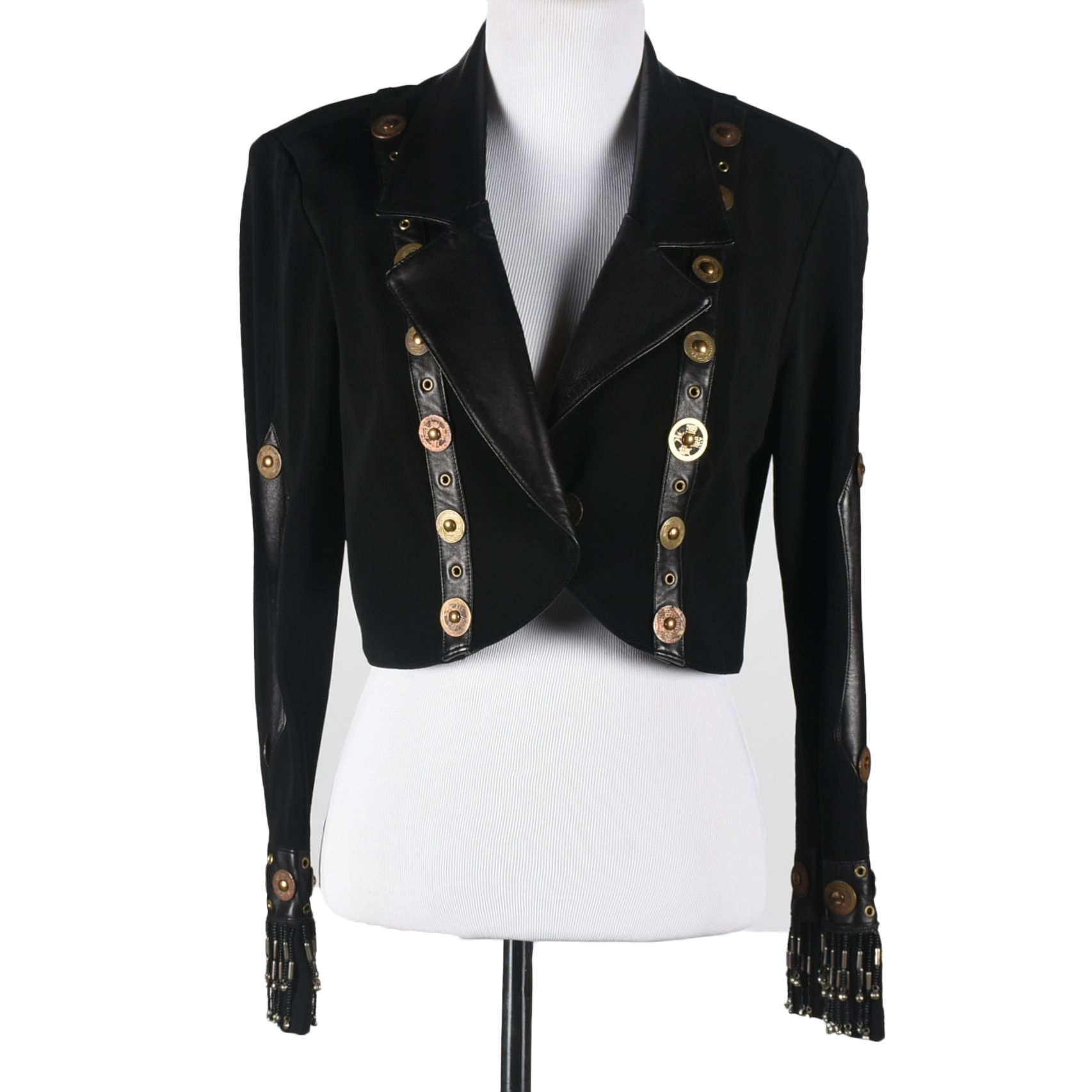 John Murrough Designer Black Leather Jacket