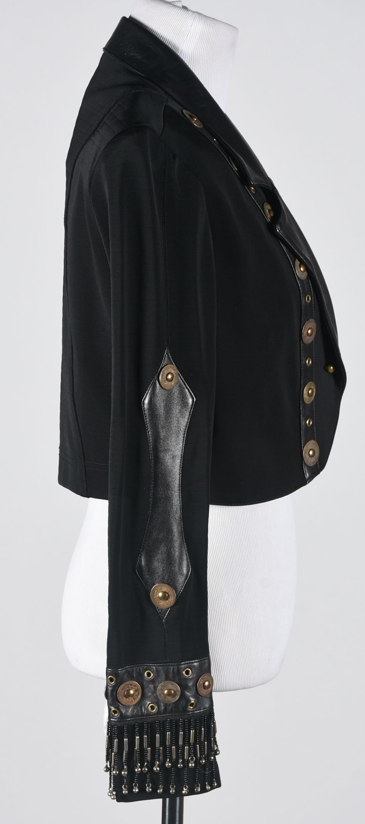 John Murrough Designer Black Leather Jacket