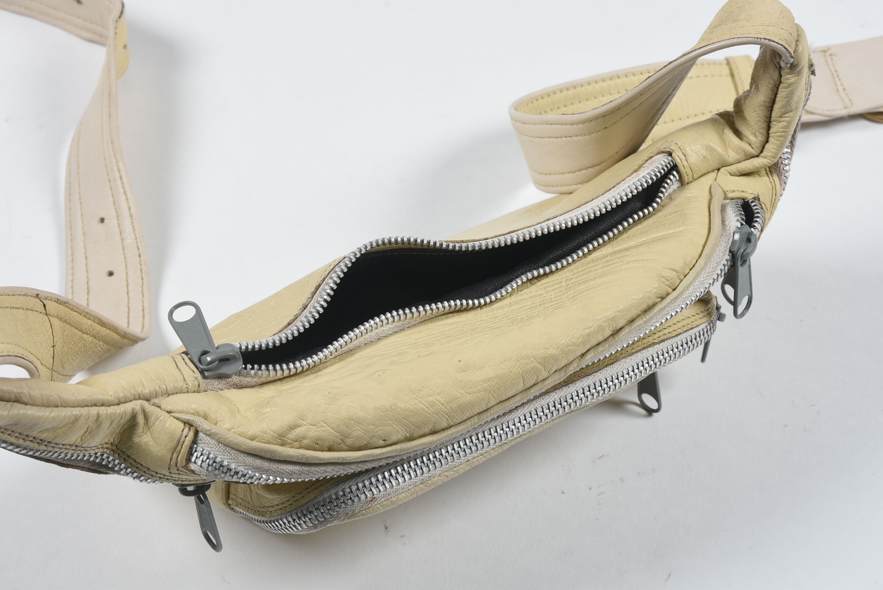 Custom-Made Ostrich Skin Cowgirl Boots with Tanya Tucker Logo and matching Fanny Pack