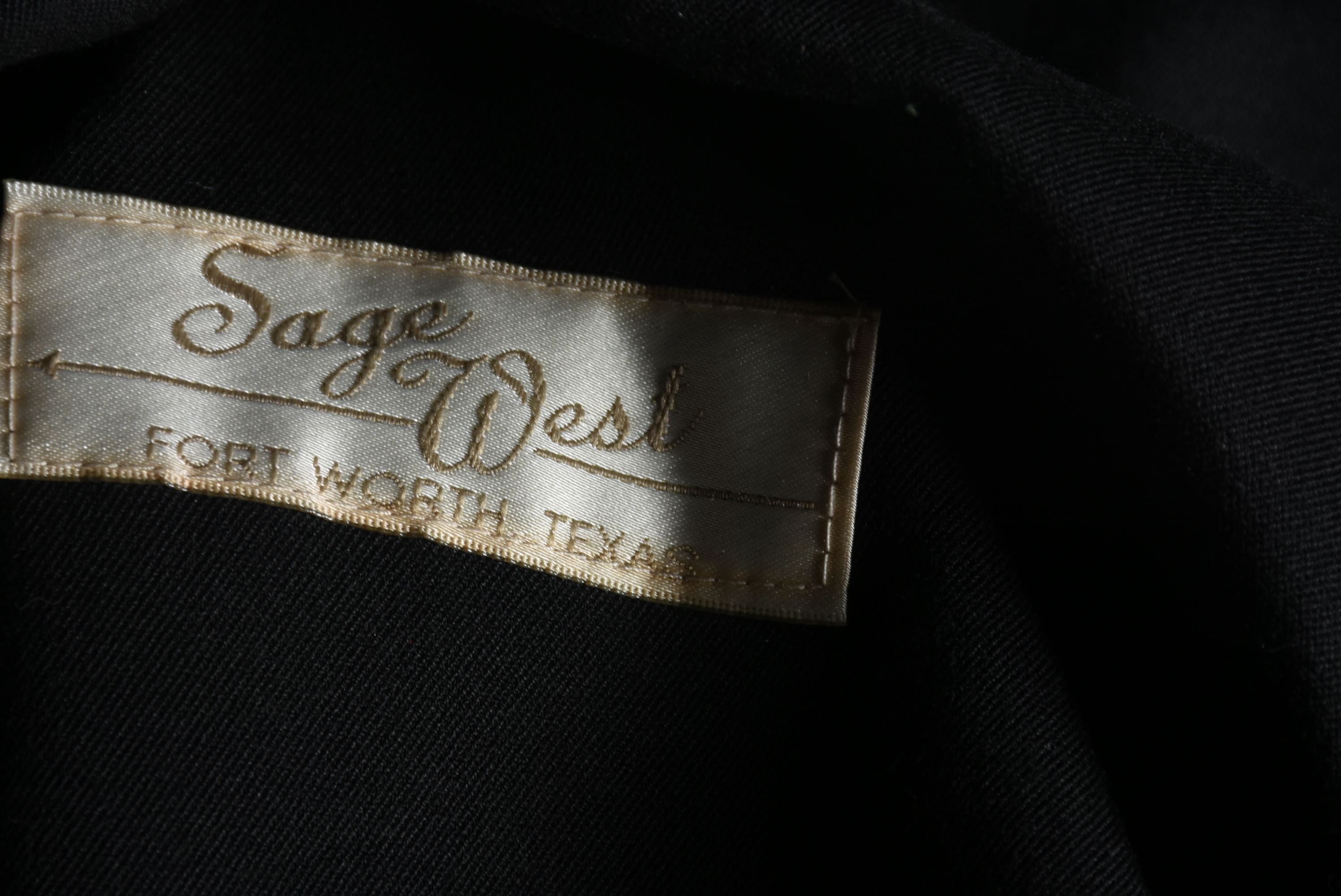 Sage West of Forth Worth, Texas Black Embroidered Jacket