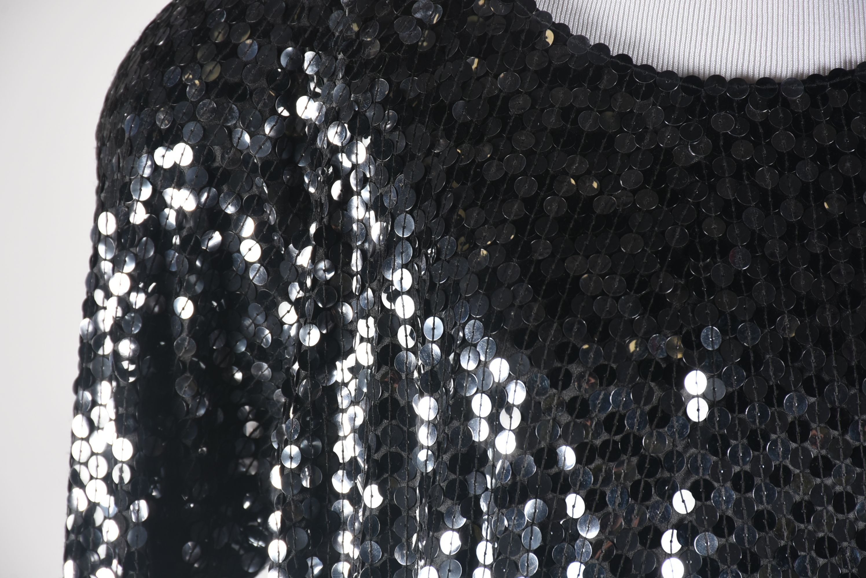 Black Tie Sequined Dress Worn at a Show By Tanya When She Was Pregnant