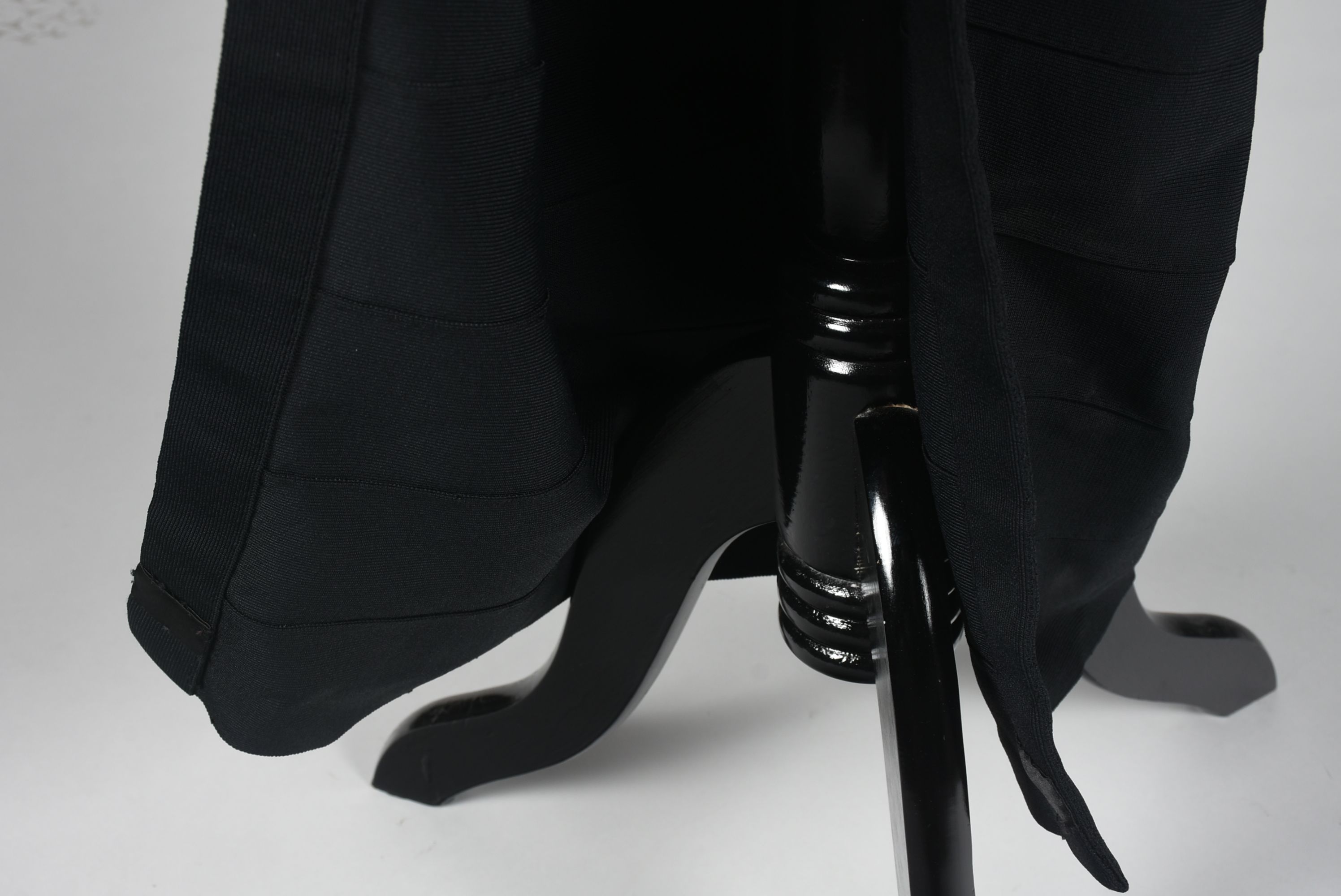 Hervé Leger Couture Black Bandage Evening Gown, Circa 1990s