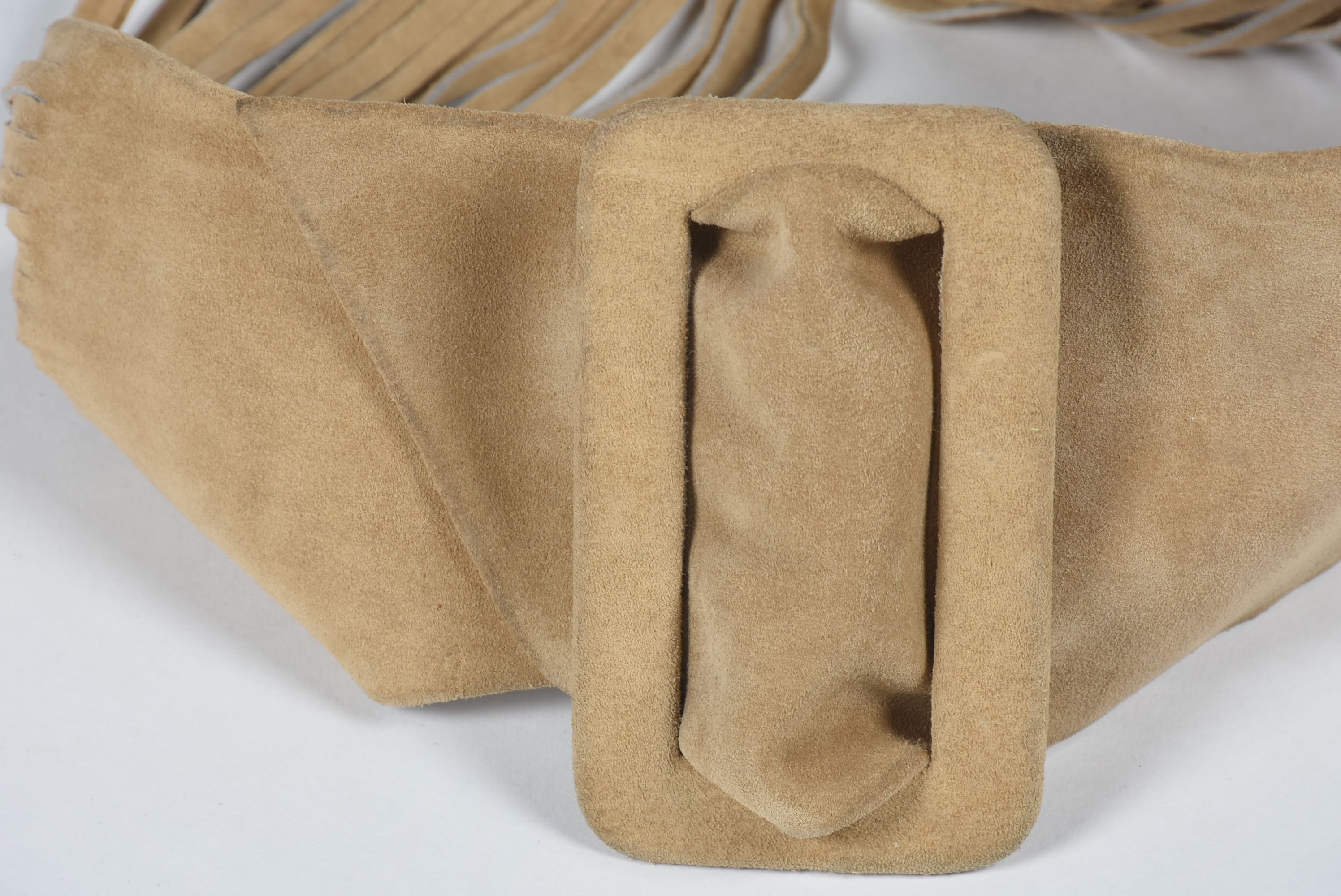Buckskin Suede Wide Belt