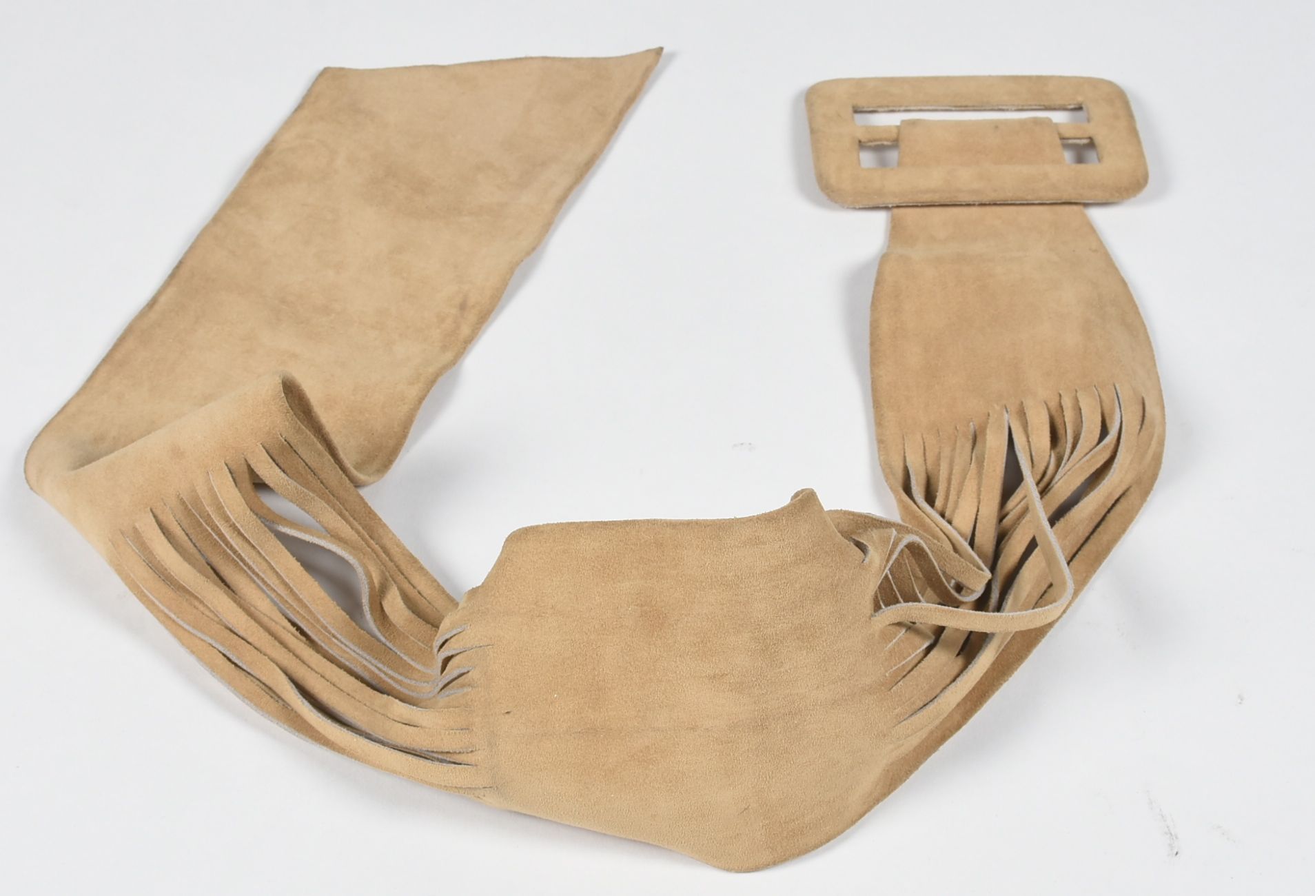 Buckskin Suede Wide Belt