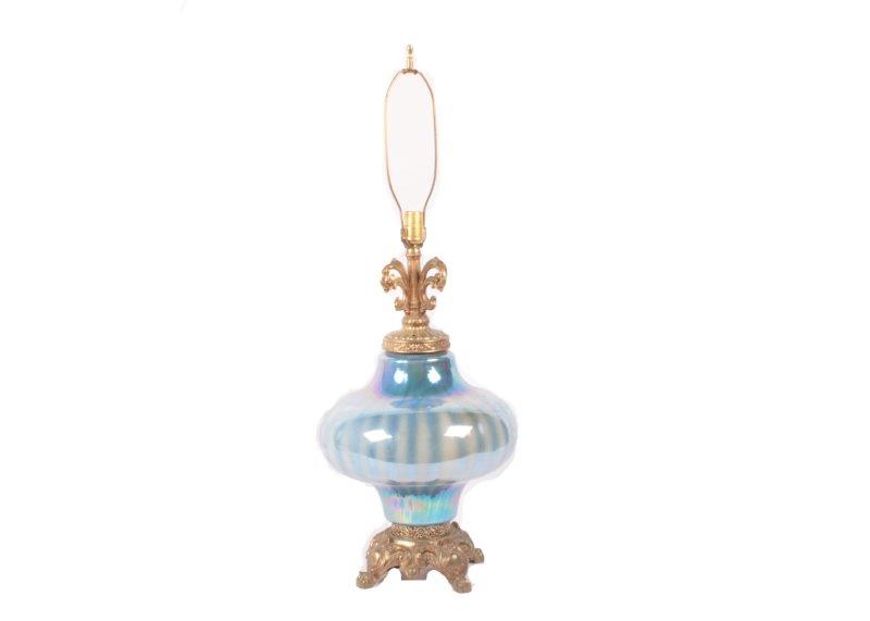 Vintage Opalescent Parlor Lamp