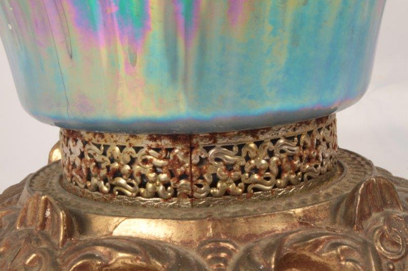 Vintage Opalescent Parlor Lamp