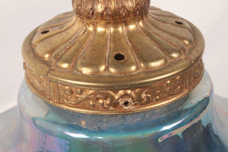 Vintage Opalescent Parlor Lamp