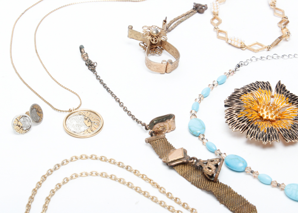Collection of Vintage Costume Jewelry