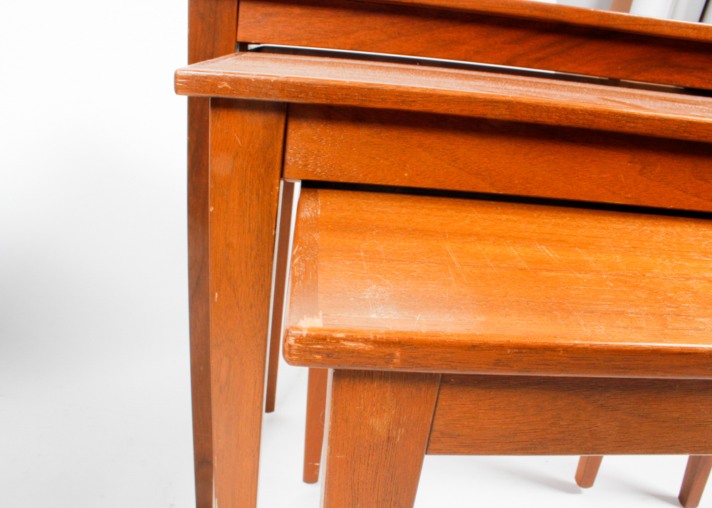 Set of Walnut Nesting Tables