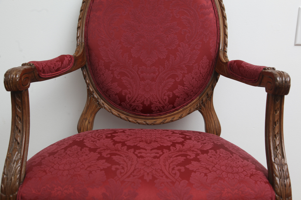 Federal Style Carved Mahogany Armchair