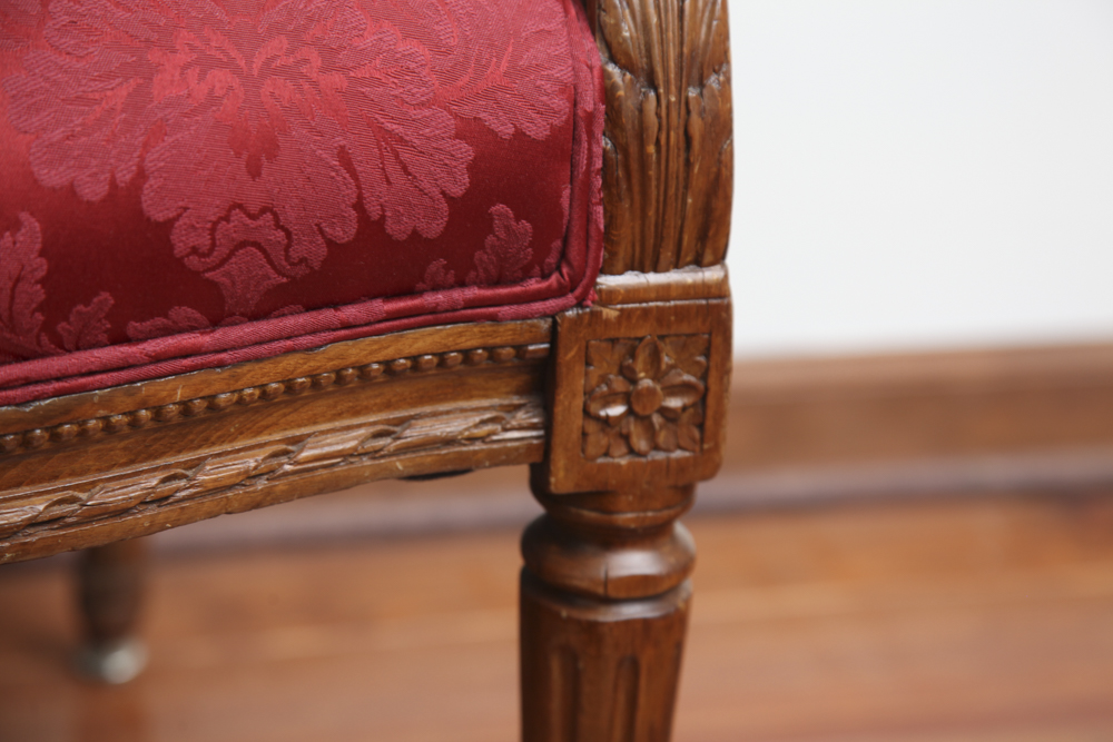 Federal Style Carved Mahogany Armchair