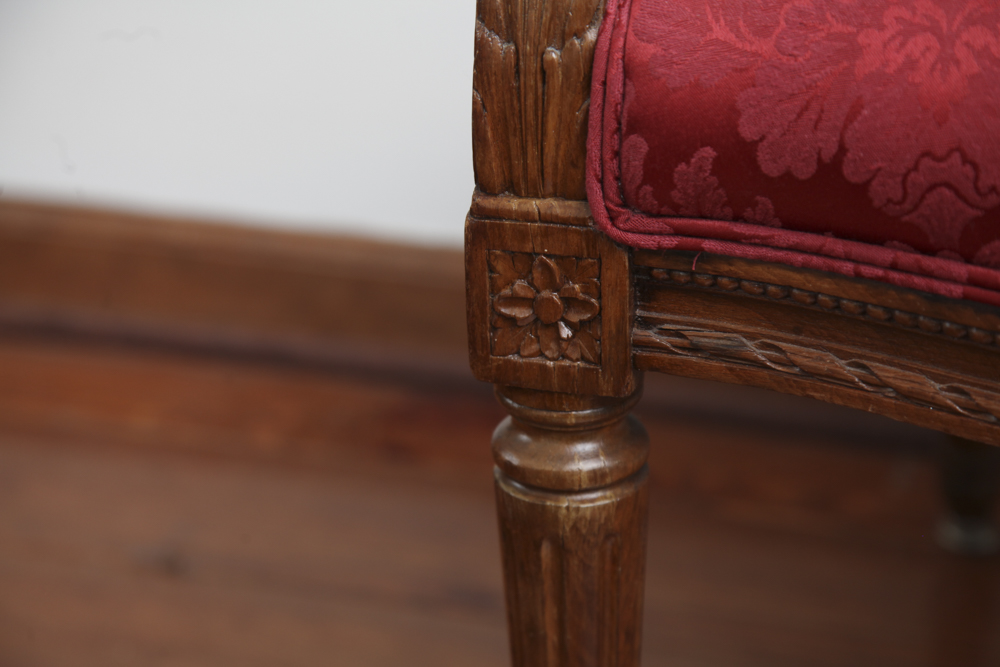 Federal Style Carved Mahogany Armchair