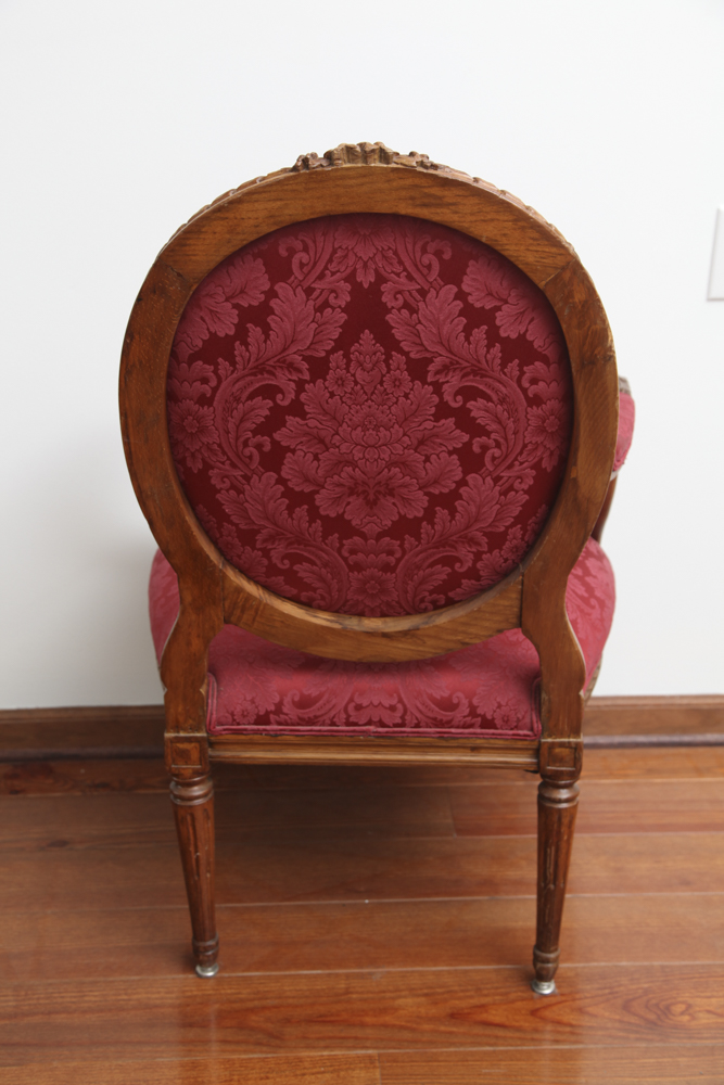 Federal Style Carved Mahogany Armchair
